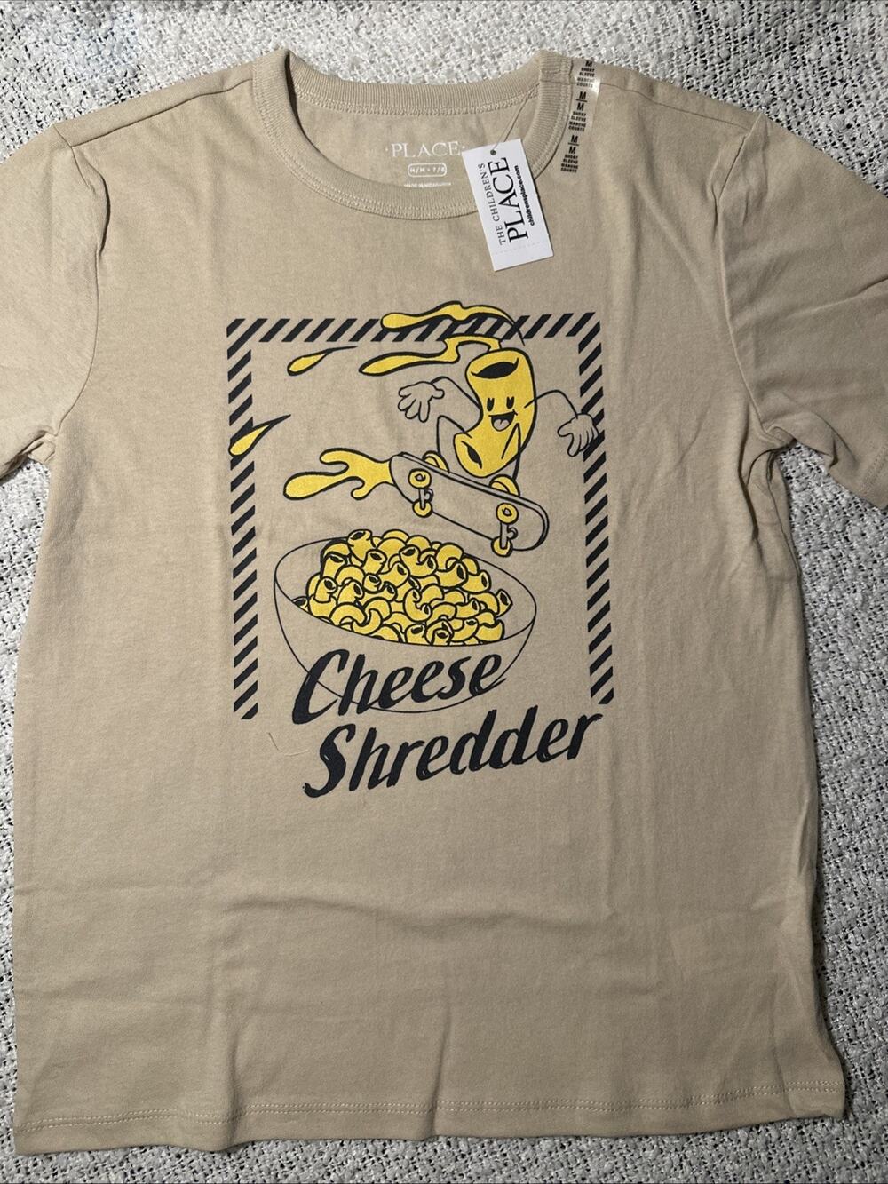 The Children's Place Boys Graphic Crew Neck T-Shirt Brown Size M (7-8) New